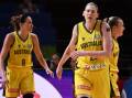 Lauren Jackson made an impact on her return for Australia but spent the third quarter on the bench. (James Gourley/AAP PHOTOS)
