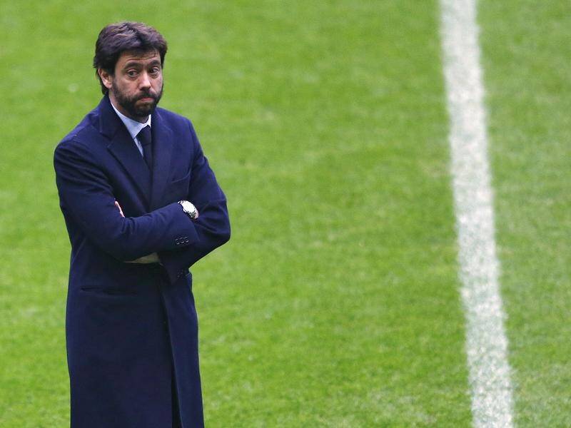 Andrea Agnelli has stepped down as chairman of Italian soccer giants Juventus. (AP PHOTO)