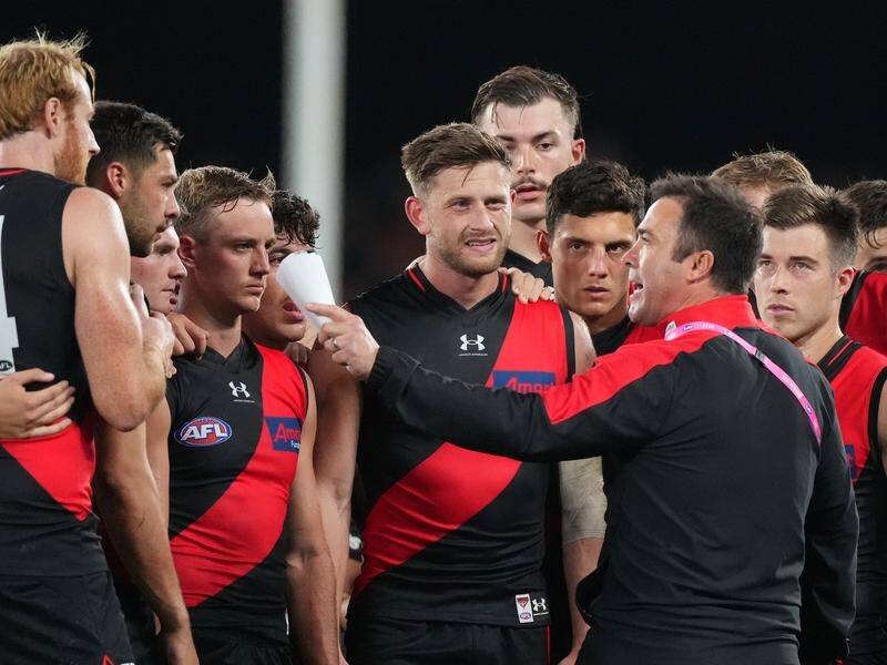Coach Brad Scott has warned his Essendon side to be wary of hard-working North Melbourne. (Scott Barbour/AAP PHOTOS)