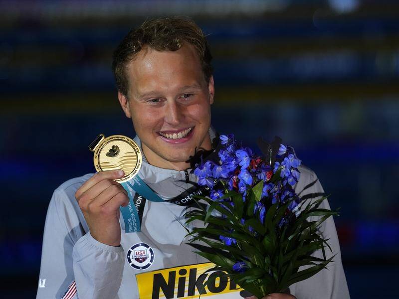 Justin Ress finally picks up his world 50m backstroke gold after originally being disqualified.