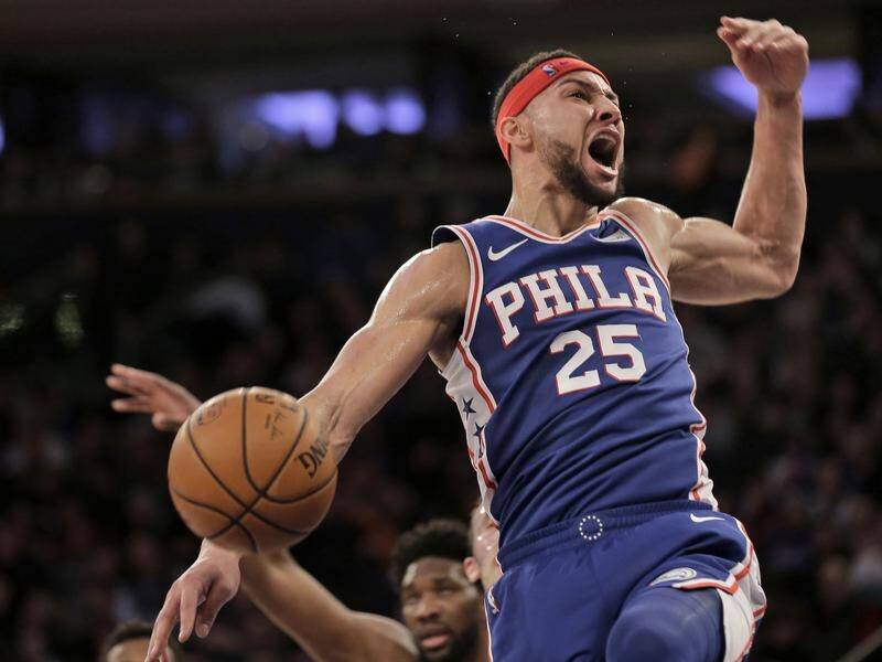 Philadelphia 76ers guard Ben Simmons won't be playing in Australia's four World Cup warm-up games.