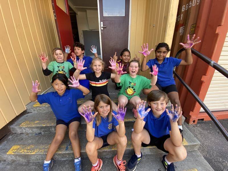Students from a primary school in Melbourne took part in the Malpa Young Doctors for Life program. (SUPPLIED)