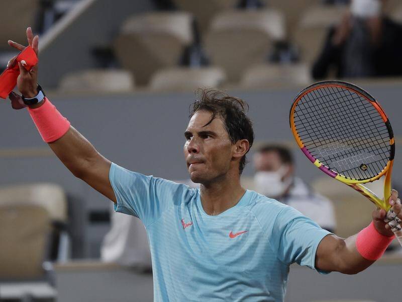 Spain's Rafael Nadal has beaten Egor Gerasimov of Belarus in three sets at the French Open.