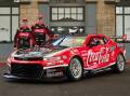 Will Brown (l) and Brodie Kostecki (r) have unveiled the first Camaro for the new Supercars season. (PR HANDOUT IMAGE PHOTO)