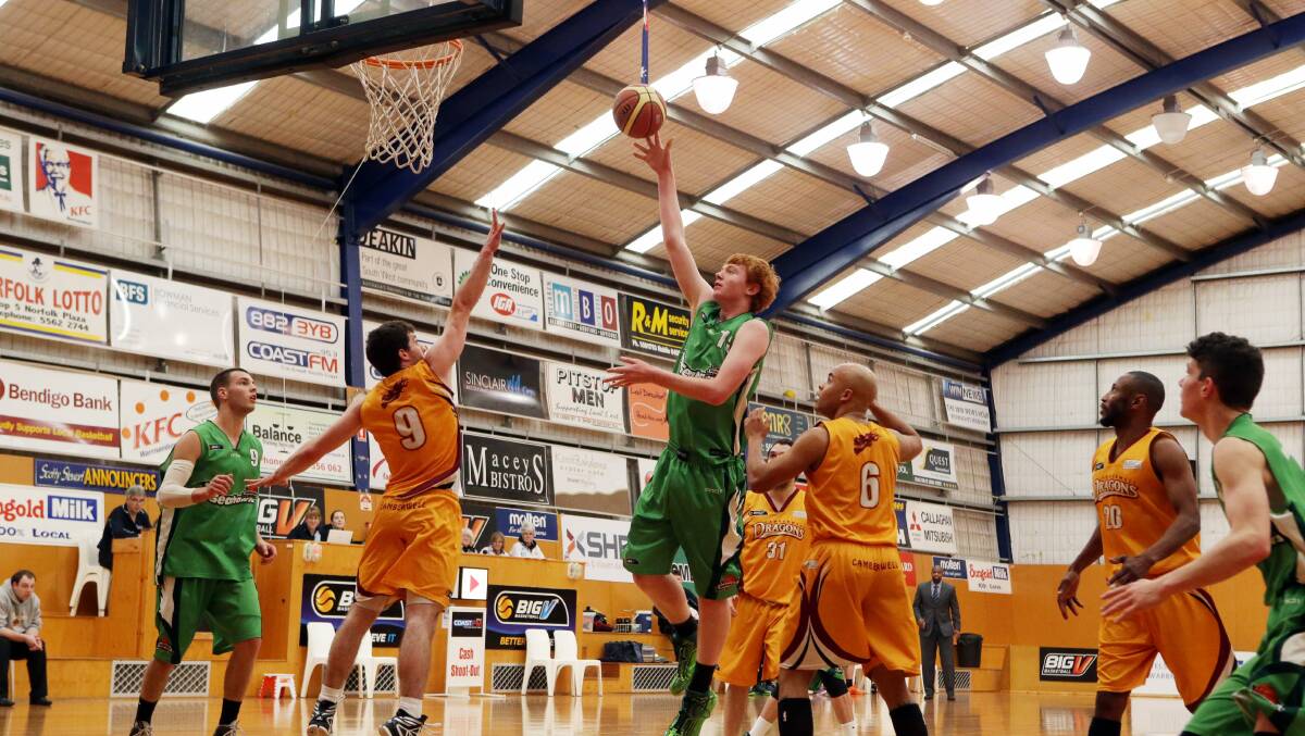 Forward Liam Killey (pictured shooting) makes a welcome return for the Seahawks tonight against Altona Gators.