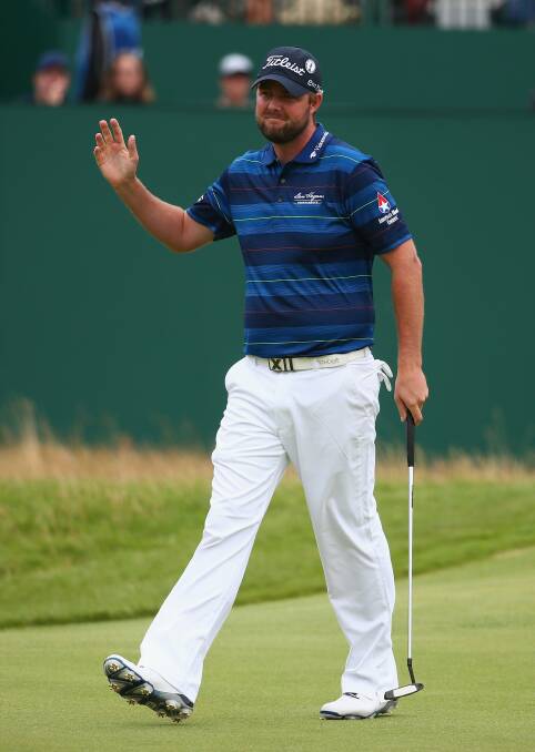 A course record-equalling round of seven-under 65 in the final round of the British Open has Warrnambool export Marc Leishman confident he can win one of golf’s famed majors. Picture: Getty  IMAGES