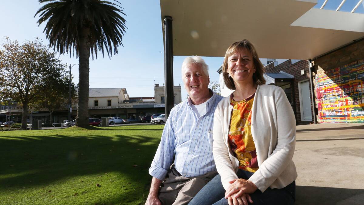 Professor Ann Schulte and Andy Holcombe are returning to Chico, California, with many happy memories after 12 months living and working in Warrnambool.