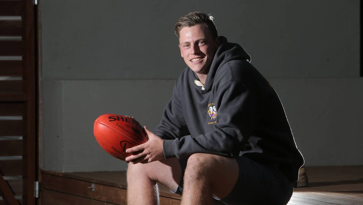 Port Fairy recruit Dylan Herbertson is preparing for a football comeback after suffering a serious kidney injury last year.