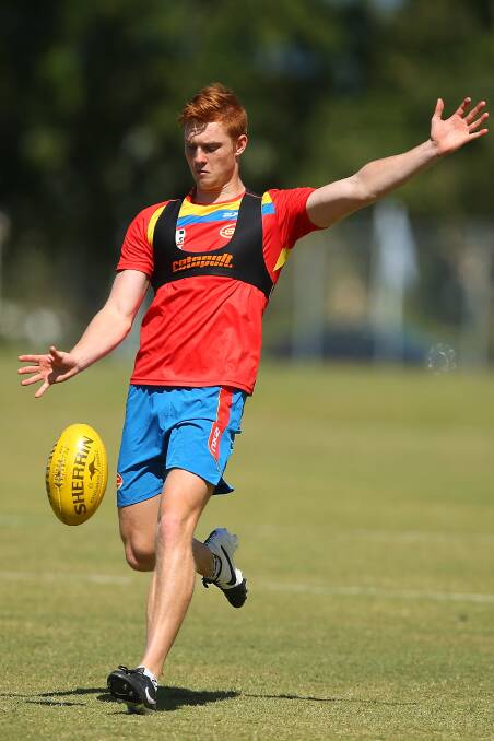 South Warrnambool export Louis Herbert trains with the Gold Coast Suns as he builds towards an anticipated senior selection