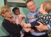 Foreign minster Julie Bishop joined Premier Denis Napthine on the campaign trail on Friday. Major newspapers have backed a Napthine lead Coalition for re-election. Picture: FAIRFAX 