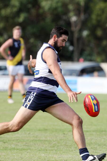 Allansford's Nick Johnstone was best on ground for the Cats in their 46-point win over South Rovers. 