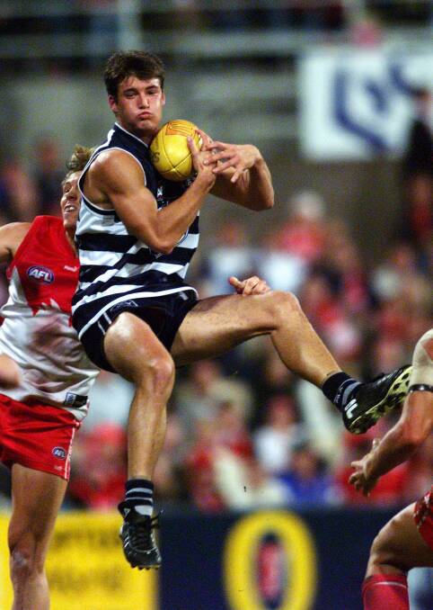 James Rahilly clocked up 90 games for the Cats after debuting in 1998. Picture: FAIRFAX 