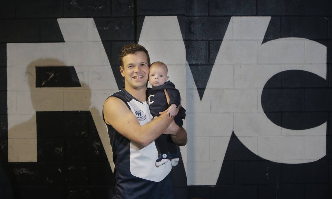 Andrew McCarthy's three-month-old son William will be among his cheer squad tomorrow for a big milestone.