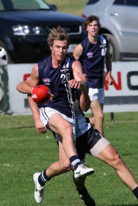 Will Couch playing for Geelong Falcons last season. 