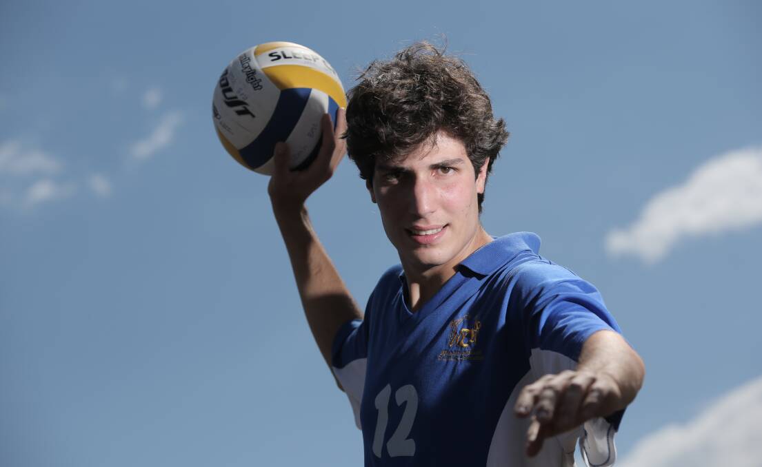 Gianni Grassi is ready to throw himself into seaside volleyball tournament action this weekend. 