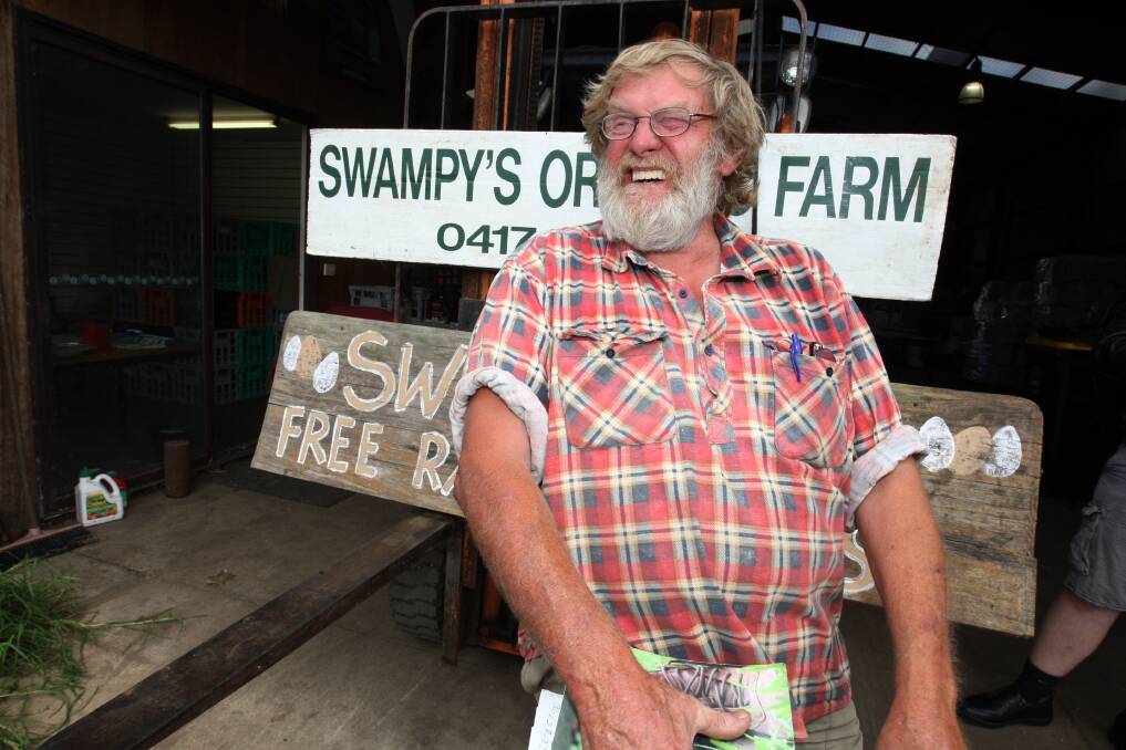 Swampy Marsh has been banned from selling his produce at a Melbourne weekly market until he obtains a food seller’s registration.  150223LP52  Picture: LEANNE PICKETT