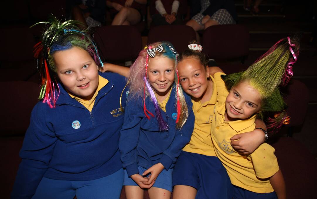 King’s College pupils Alexandra Womersley (left), Zara Smith, Hannah Van Zyl and Anine Van Der Merwe are excited to be part of the World’s Greatest Shave for the Leukaemia Foundation.