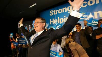 Premier and Member for South West Coast Denis Napthine at his state election campaign launch in Ballarat