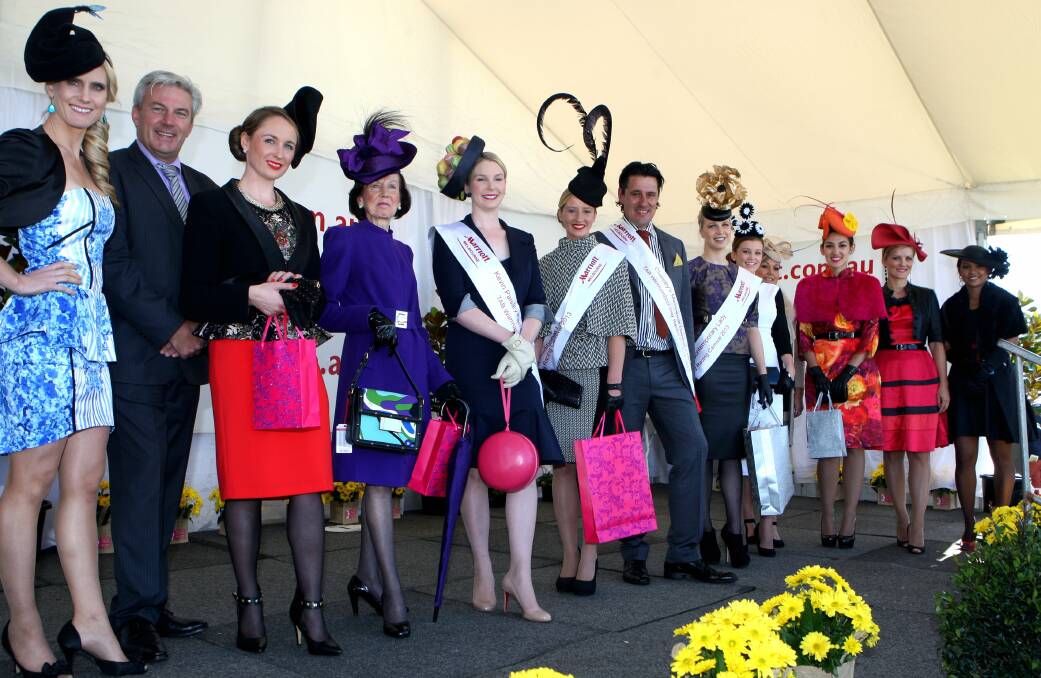 Entrants parade during last year’s May races Fashions on the Field. Picture: VICKY HUGHSON