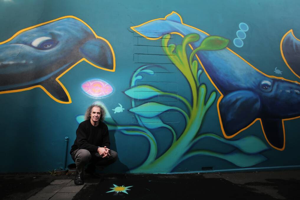 Warrnambool artist David Higgins, who recently finished a mural in Timor Walk, is heading to the Changchun International Sculpture Symposium in China.  
140604RG19 Picture: ROB GUNSTONE