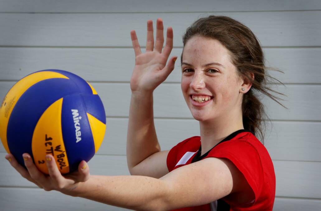 The sky is the limit for Lauryn Keeley after making her second state volleyball team. 
Picture: LEANNE PICKETT