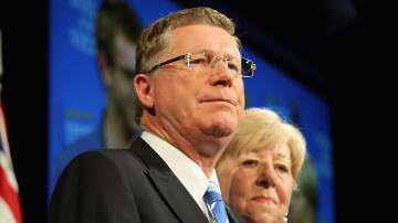 Former premier Denis Napthine has stood down as Liberal Party leader but will continue to serve in Parliament as member for South West Coast.  Pictures: FAIRFAX