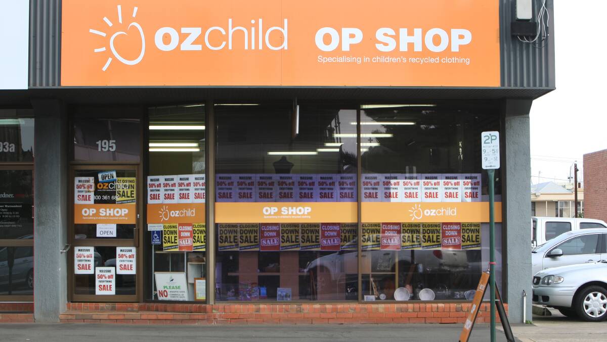 OzChild will close its Warrnambool op shop.        140721AM40    Picture: ANGELA MILNE