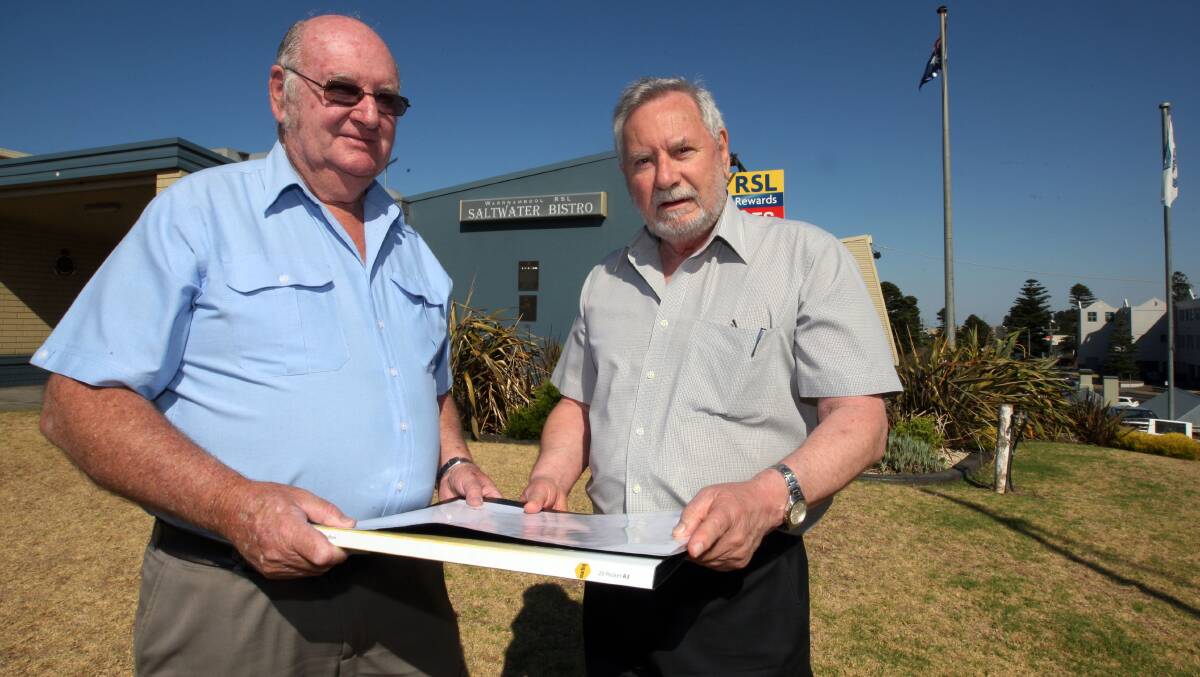 Warrnambool RSL sub branch president John Miles (left, pictured with secretary Alex Gannaway) says the league is "no longer an old boys club".