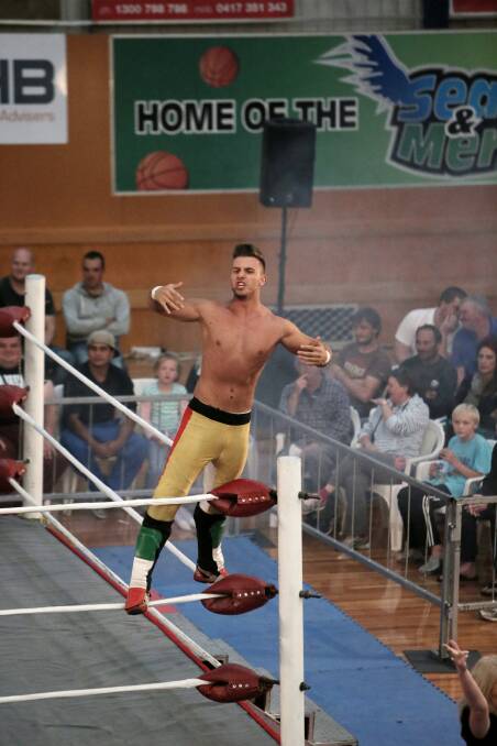 Pro wrestling hit the Arc in Warrnambool on Saturday as part of the Coastal Conflict tour.