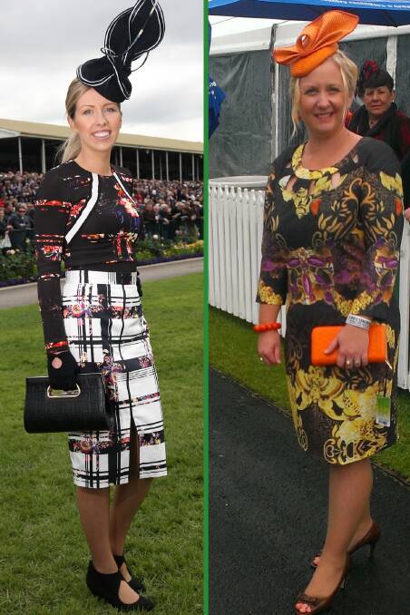 Warrnambool’s Marcia Miller (left) topped The Standard’s online May Racing Carnival fashion top 20, while Katrina Hoye won the People's Choice vote.