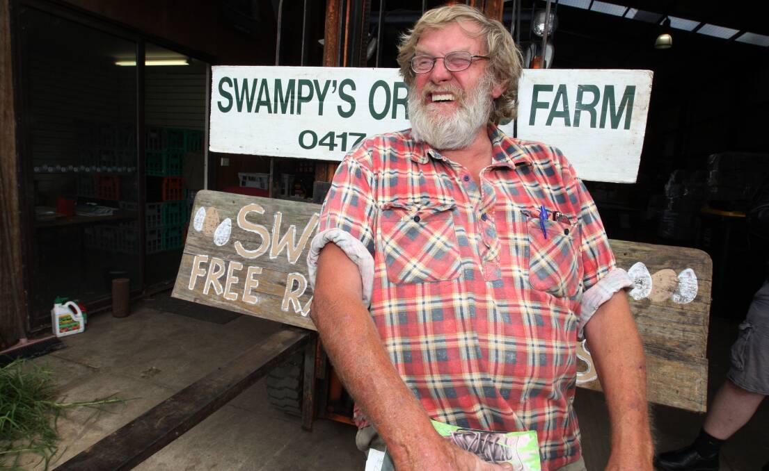 Swampy Marsh claims an intruder has sabotaged his poultry business.