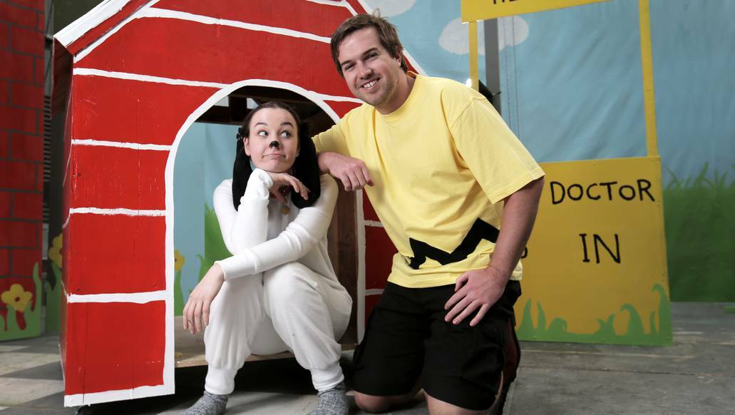 Warrnambool Theatre Company’s Jacqui Lumsden (left) and Phil Dennis will hit the stage next week in You’re a Good Man, Charlie Brown. Picture: ROB GUNSTONE