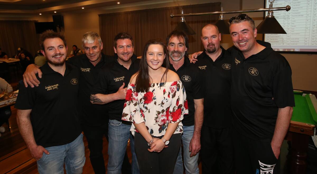 ALL SMILES: Warni Rogues took out the Warrnambool Eight Ball Association division one grand final on Sunday. Picture: Vicky Hughson