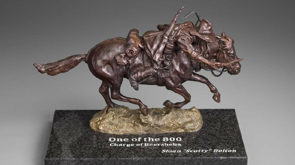 The 800: A trophy depicting the charge at Beersheba.