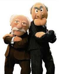 PEANUT gallery: Waldorf and Statler from The Muppets.