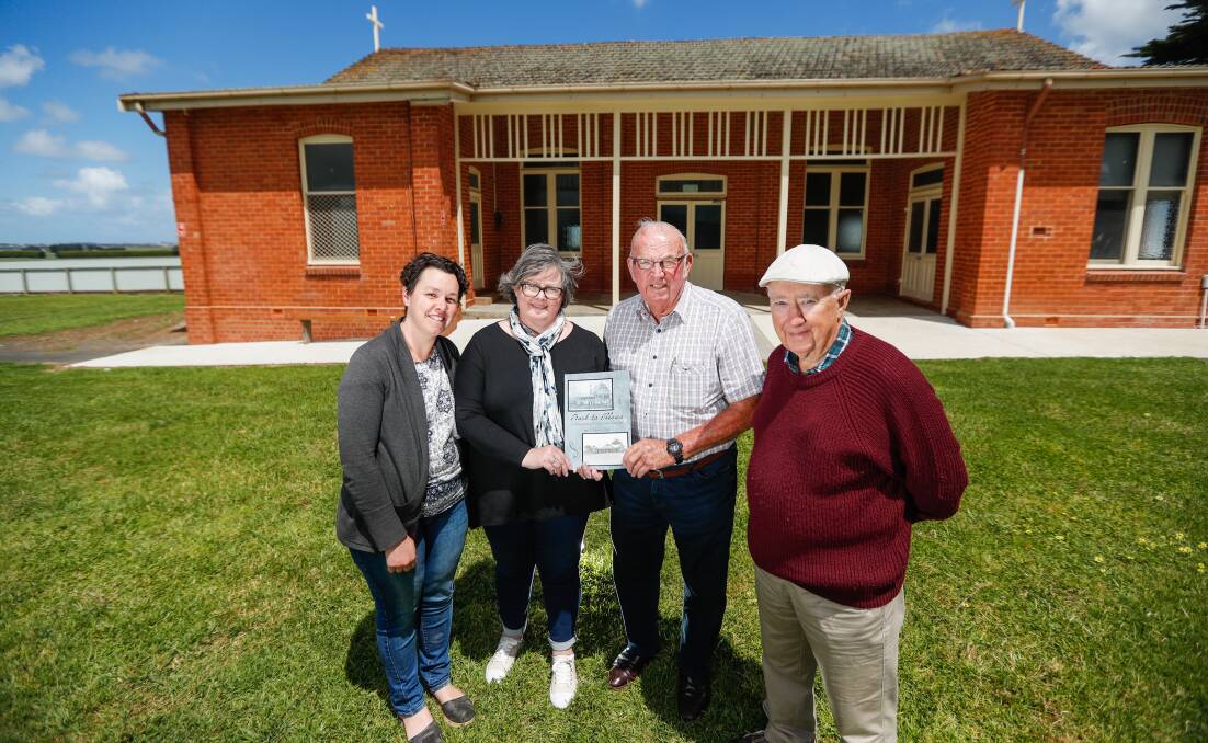 A GREAT SPOT: Renee Lane, Wendy Lane, Graeme Morris and Frank Keane at the site of where Illowa's history will be celebrated on Saturday and Sunday. Picture: Morgan Hancock