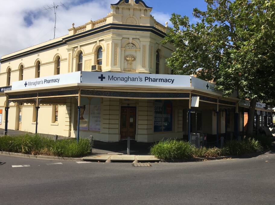 MAKE a bid: Warrnambool’s Monaghans Healthwise Pharmacy building in Fairy Street will be auctioned at Melbourne's Crown Casino later this month.