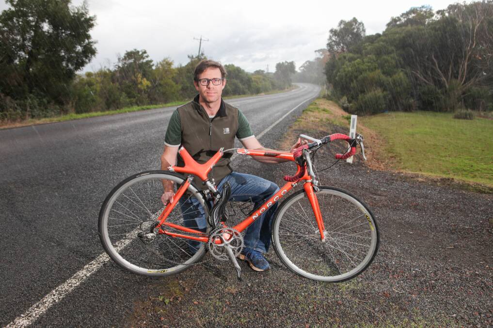 IN LIMBO: Timboon's Bryce Morden is still waiting for the driver who knocked him off his bike to be charged by police. Picture: Rob Gunstone