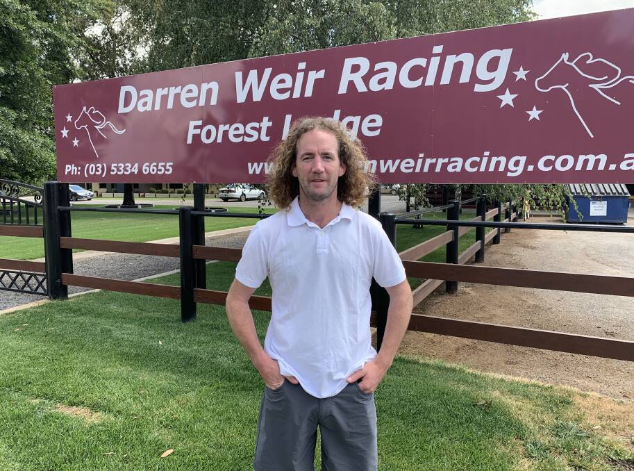 Rising star: Warrnambool racing export Ciaron Maher at Forest Lodge on Thursday: "t's an incredible complex and is be a great country environment for horses." Picture: Tim O'Connor