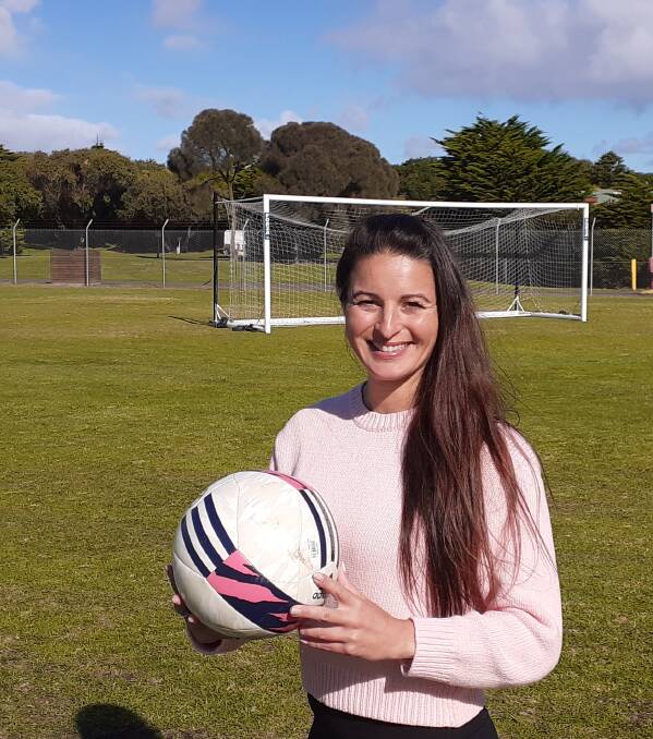 ON TARGET: Port Fairy Soccer Club vice president Cassandra Jarrad is a driving force behin the club's women's side.