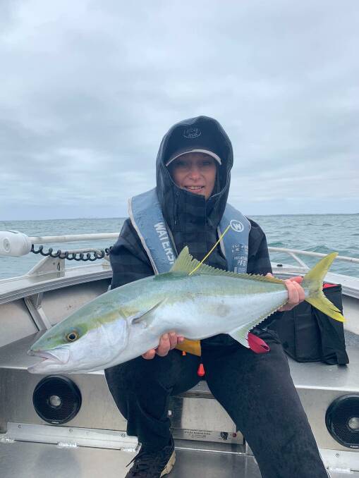SOLID CATCH: Amanda Pirotta is pictured with a solid kingfish she caught recently.