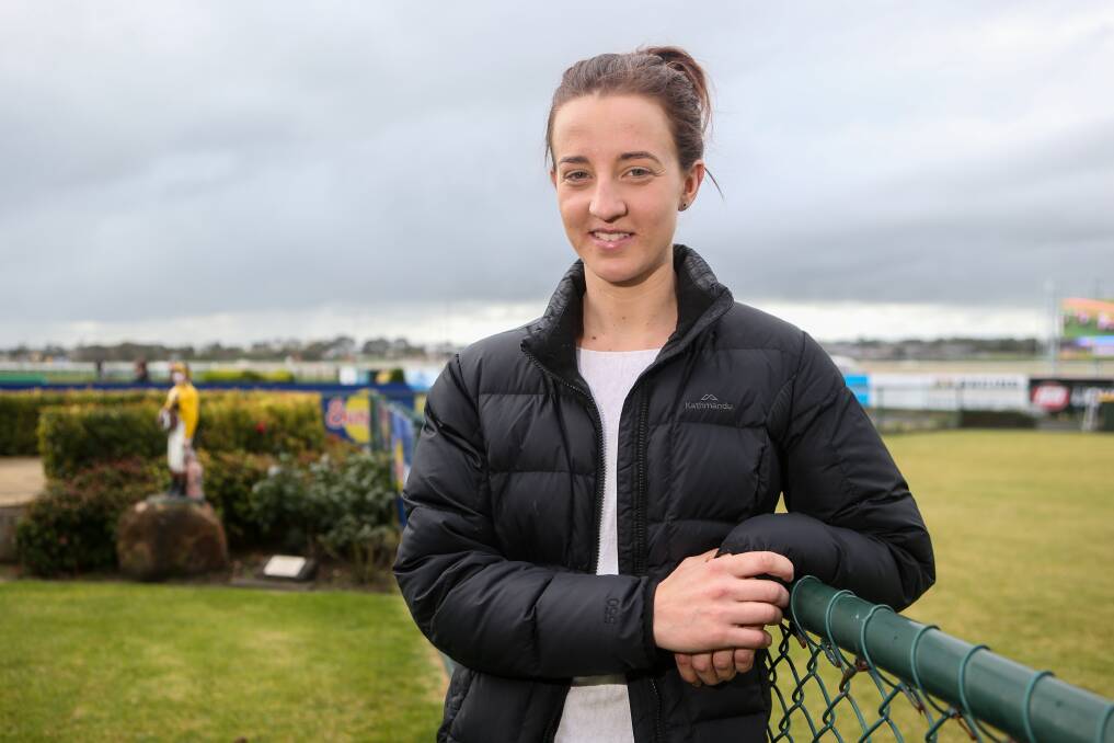 WIN: Josh Julius joined forces with his sister apprentice jockey Melissa Julius (pictured) to win a restricted race with Dubai King at Tatura on Saturday. Picture: Amy Paton