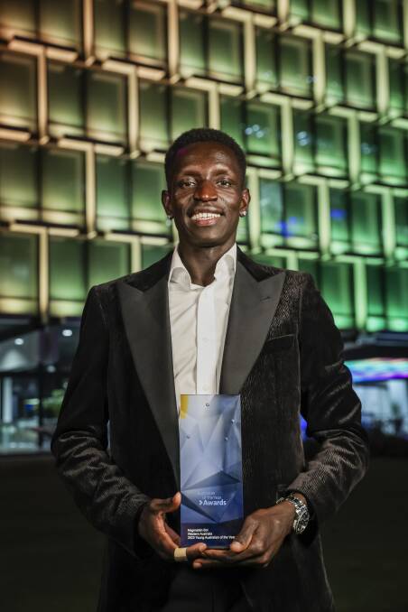 The WA Young Australian of the Year for 2023, Nagmeldin (Peter) Bol. Picture by Salty Dingo