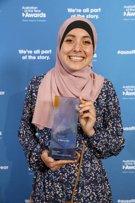 Tasmania's 2023 Young Australian of the Year, Meriem Daoui. Picture by Salty Dingo