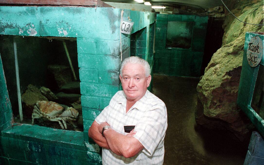 Warrnambool Aquarium owner John Doull when the tourist attraction closed in January 1997