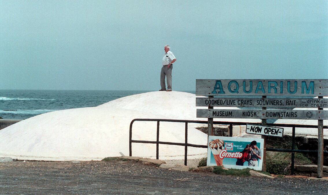 John Doull outside the Warrnambool Aquarium in January 1997