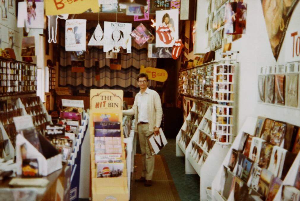 Capricorn Records owner Michael Fitzgerald during the store's halcyon days