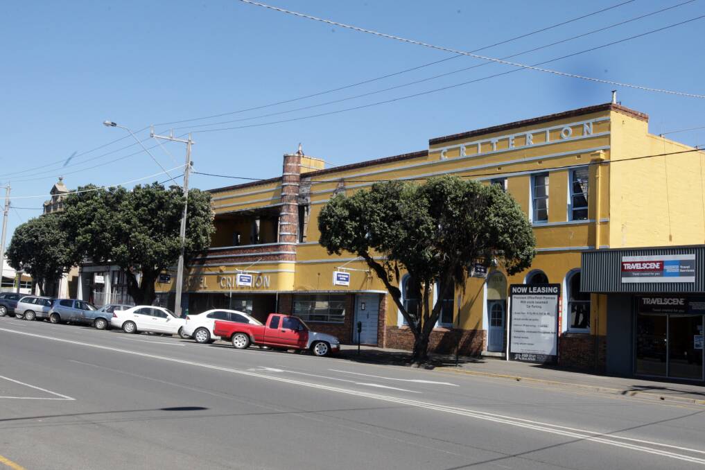 Warrnambool's Criterion Hotel in Kepler Street before its untimely demise