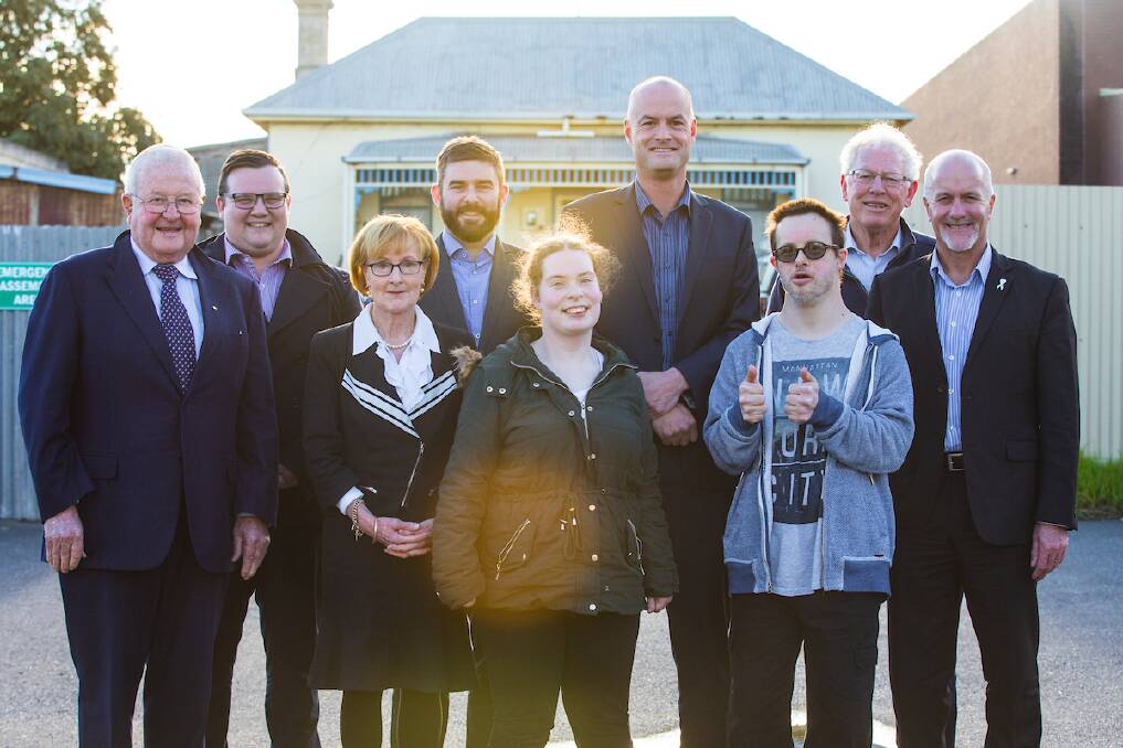 TEAM: CAPTION: Bryan Roberts (STAY president), Daniel Pearson (business manager), Maree Sandford (STAY CEO), Jacob Taylor (Southern Way treasurer and new entity president), Georgia Barling (Southern Way resident), Paul Lougheed (Southern Way CEO), Michael Hilder (Southern Way resident), Russell Worland (Southern Way president) and Michael Tudball (STAY board member).