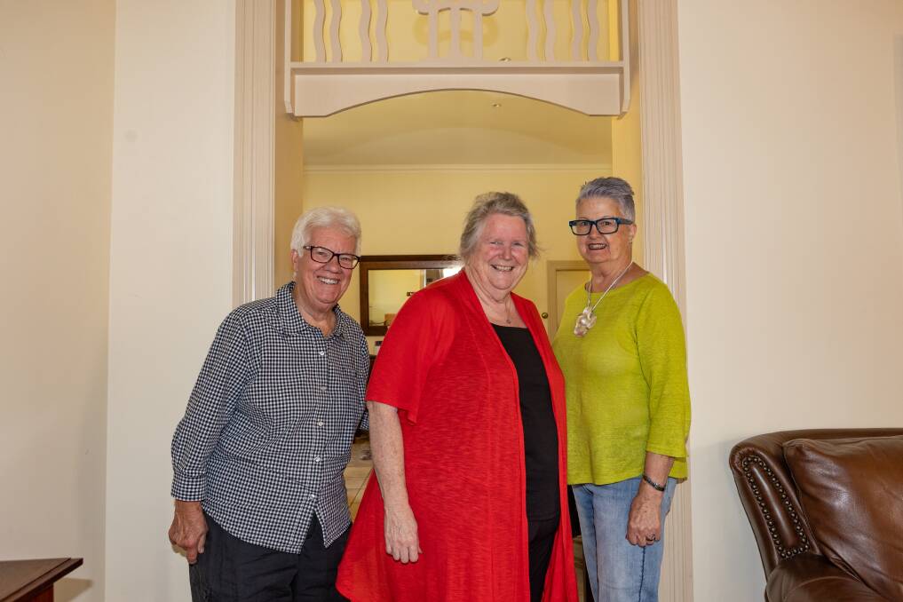 Karen Kelly-Kiss, Sister Eileen Ann Daff and Pam Fleming at 127 Timor Street. Picture by Anthony Brady